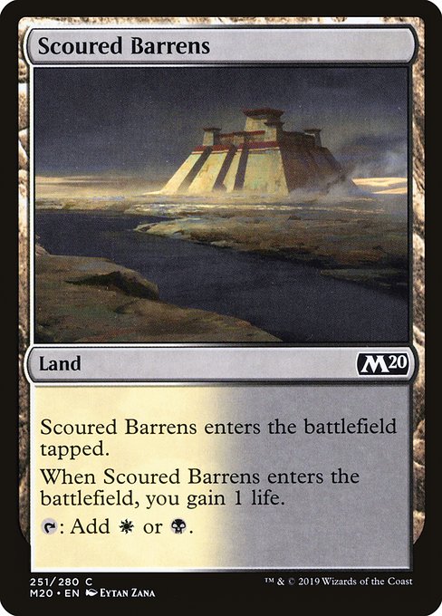 Scoured Barrens from Core Set 2020