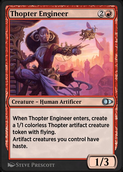 Thopter Engineer highlighted card art