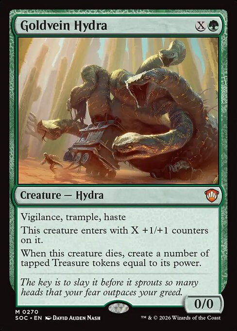 Goldvein Hydra from Secrets of Strixhaven Commander