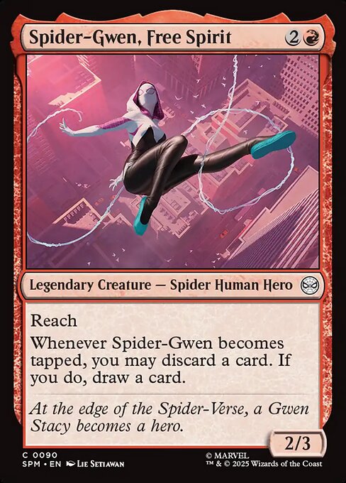 Spider-Gwen, Free Spirit highlighted card art
