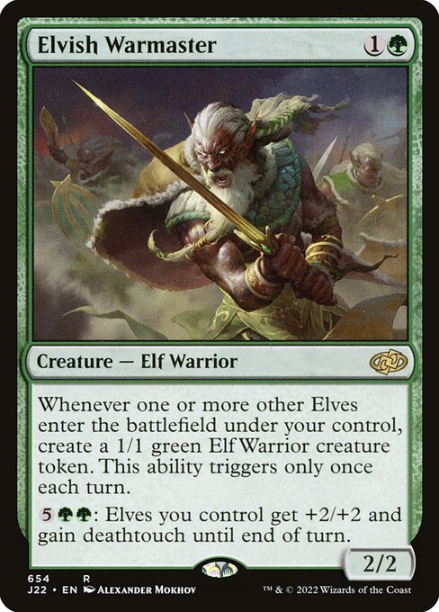 Elvish Warmaster from Jumpstart 2022