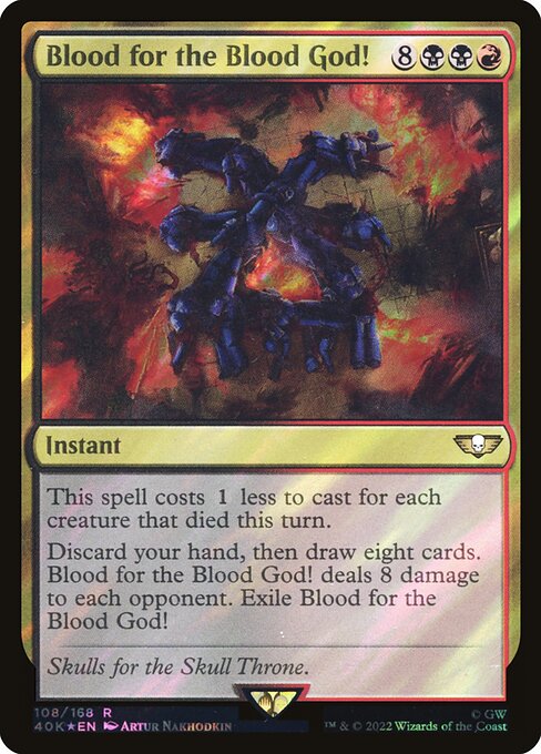 Blood for the Blood God! highlighted card art