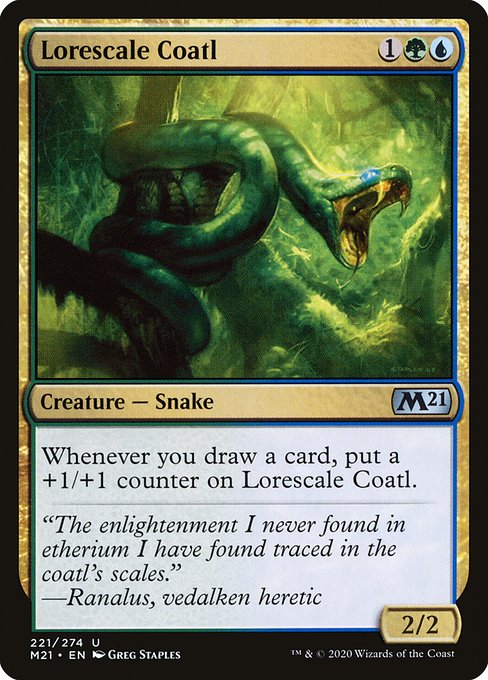 Lorescale Coatl highlighted card art