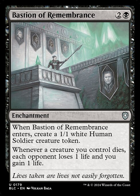 Bastion of Remembrance from Bloomburrow Commander