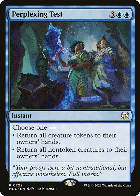 Perplexing Test from March of the Machine Commander