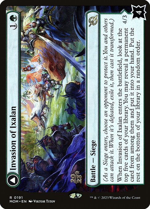 Invasion of Ixalan // Belligerent Regisaur from March of the Machine Promos