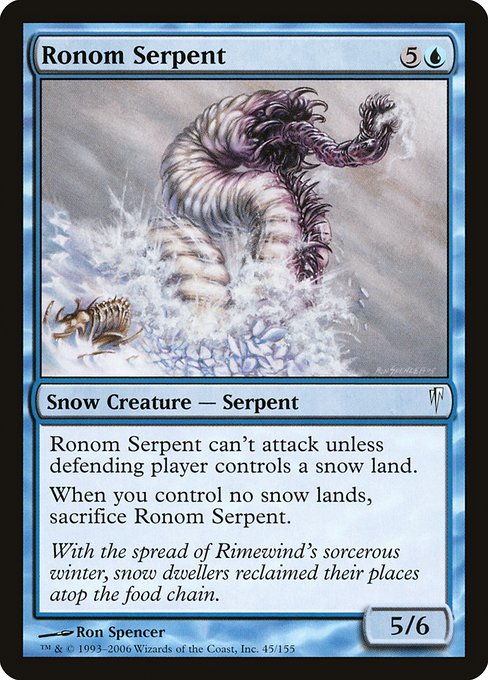 Ronom Serpent highlighted card art