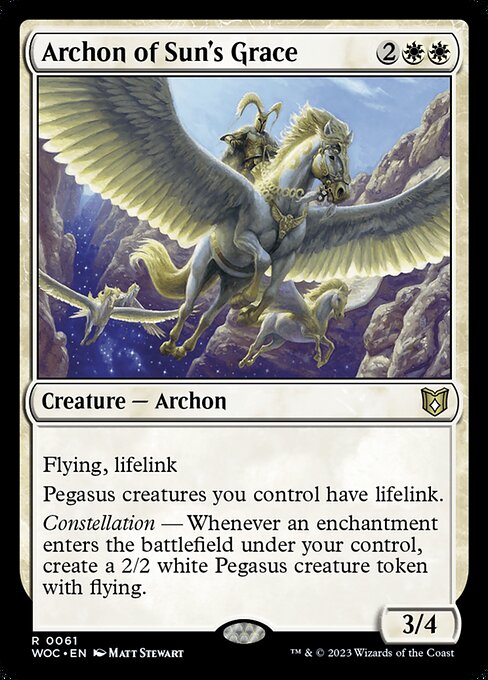 Archon of Sun's Grace from Wilds of Eldraine Commander