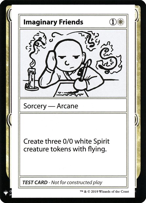 Imaginary Friends from Mystery Booster Playtest Cards 2019