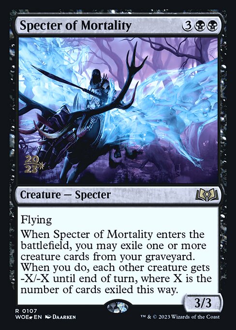 Specter of Mortality from Wilds of Eldraine Promos