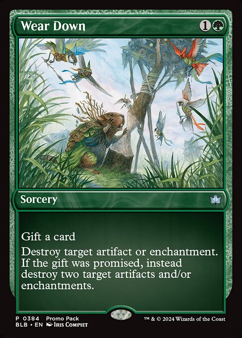 Wear Down highlighted card art