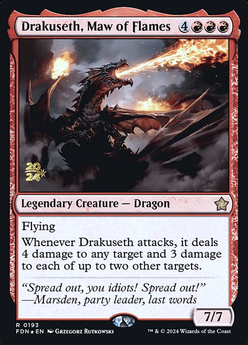 Drakuseth, Maw of Flames from Foundations Promos