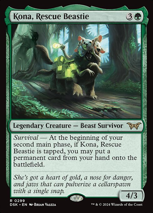 Kona, Rescue Beastie highlighted card art