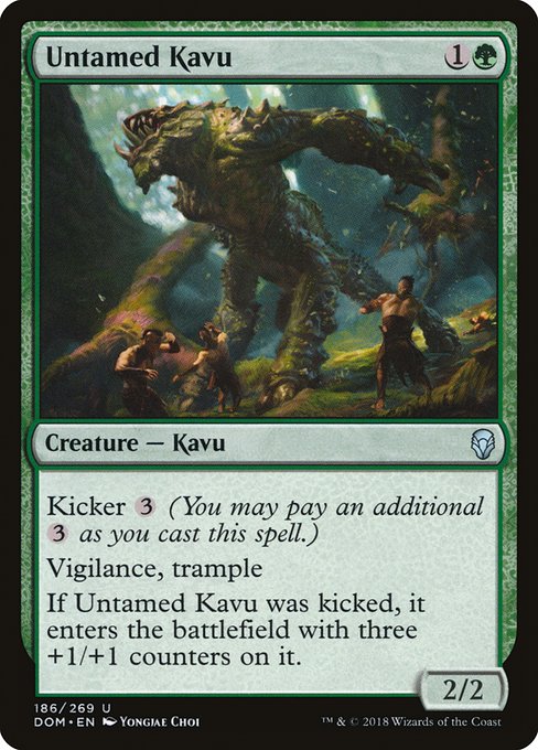 Untamed Kavu highlighted card art