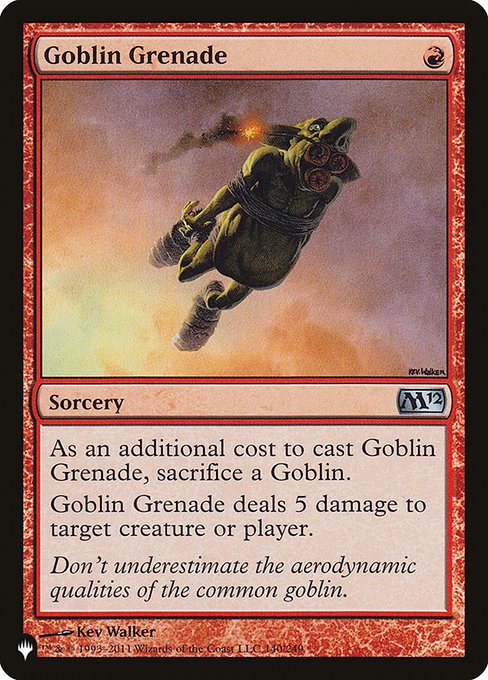 Goblin Grenade from The List