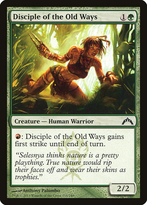 Disciple of the Old Ways highlighted card art