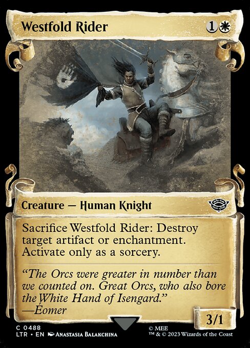 Westfold Rider highlighted card art