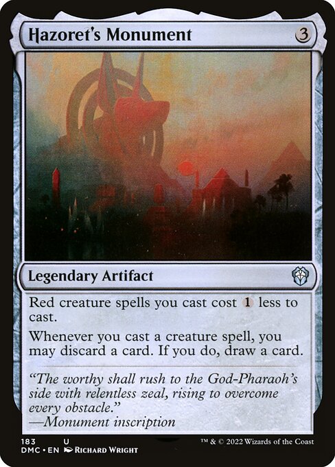 Hazoret's Monument highlighted card art