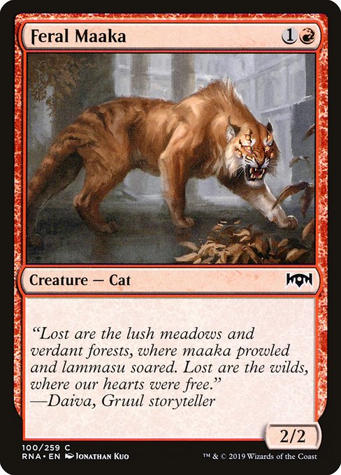 Feral Maaka highlighted card art
