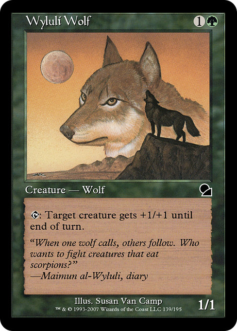 Wyluli Wolf highlighted card art