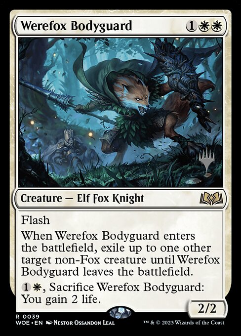 Werefox Bodyguard highlighted card art