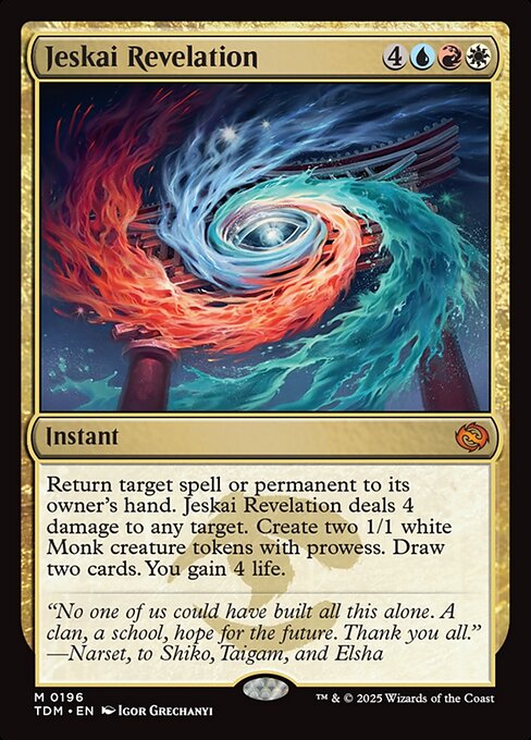 Jeskai Revelation highlighted card art