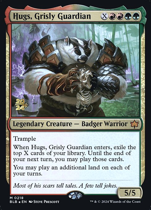 Hugs, Grisly Guardian highlighted card art