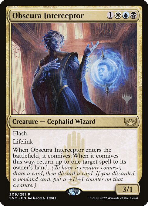 Obscura Interceptor from Streets of New Capenna Promos