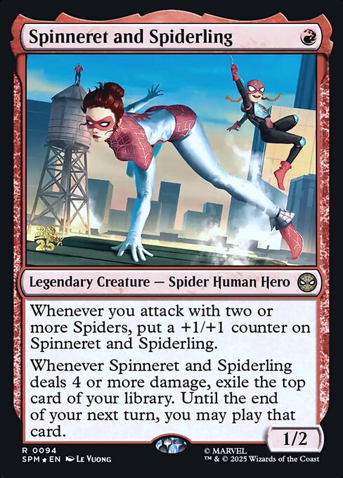 Spinneret and Spiderling highlighted card art