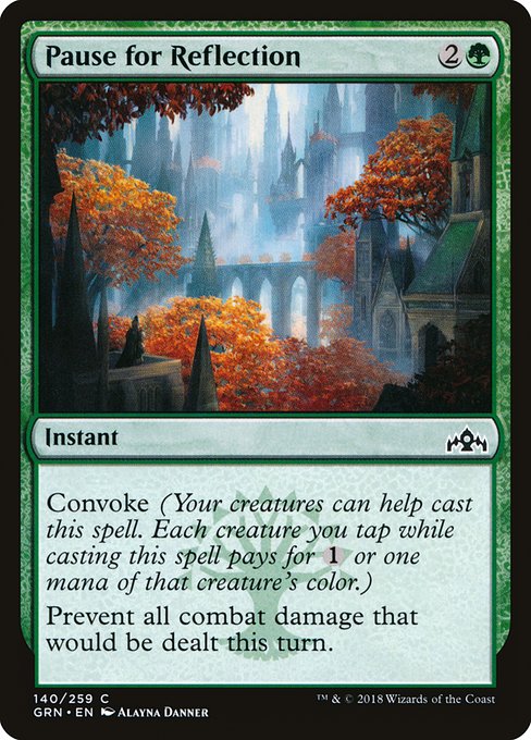 Pause for Reflection highlighted card art