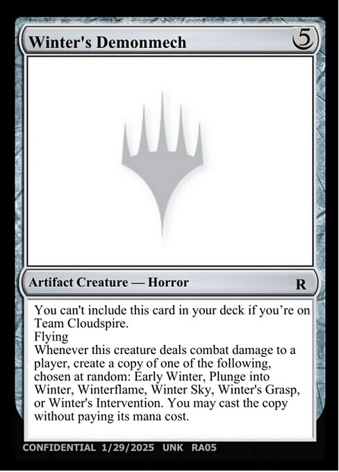 Winter's Demonmech highlighted card art