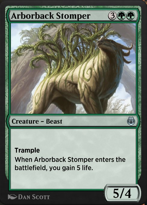 Arborback Stomper highlighted card art