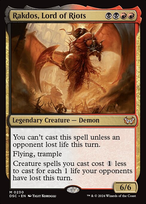 Rakdos, Lord of Riots highlighted card art