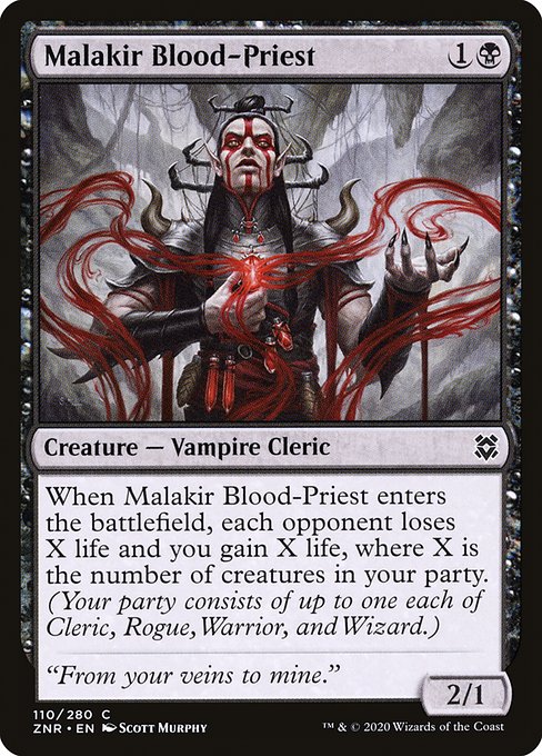 Malakir Blood-Priest from Zendikar Rising