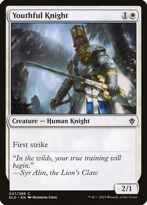 Youthful Knight from Throne of Eldraine
