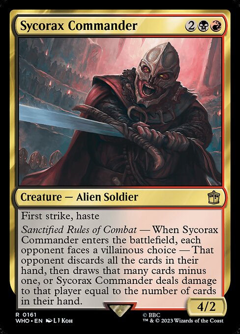Sycorax Commander from Doctor Who