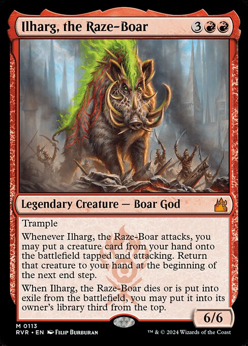 Ilharg, the Raze-Boar from Ravnica Remastered