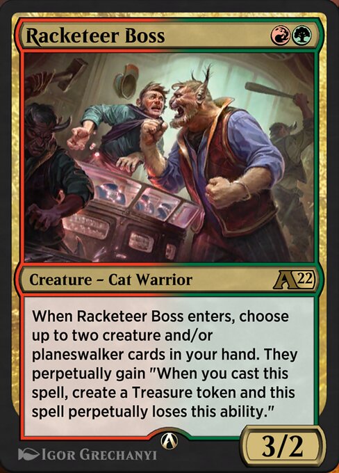 Racketeer Boss highlighted card art