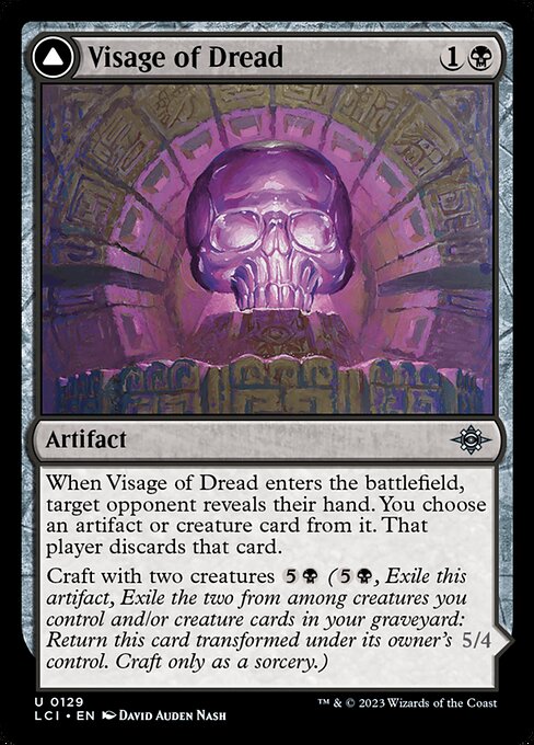 Visage of Dread // Dread Osseosaur from The Lost Caverns of Ixalan