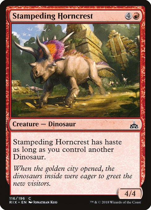 Stampeding Horncrest highlighted card art