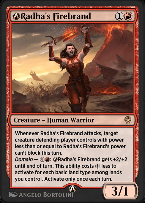 A-Radha's Firebrand highlighted card art
