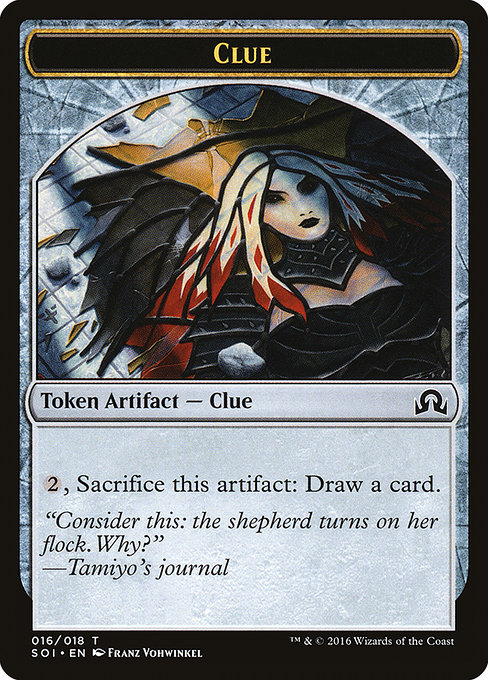 Clue from Shadows over Innistrad Tokens