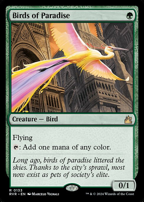 Birds of Paradise from Ravnica Remastered