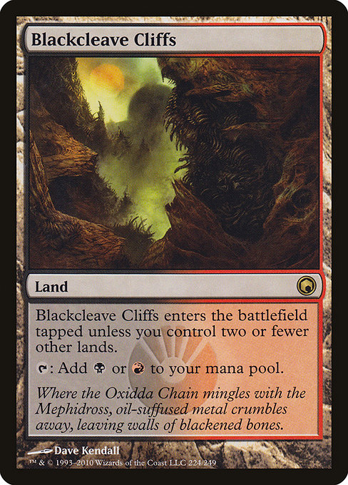 Blackcleave Cliffs from Scars of Mirrodin