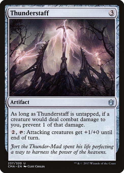 Thunderstaff highlighted card art