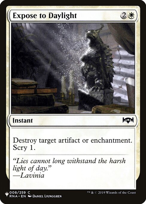 Expose to Daylight highlighted card art