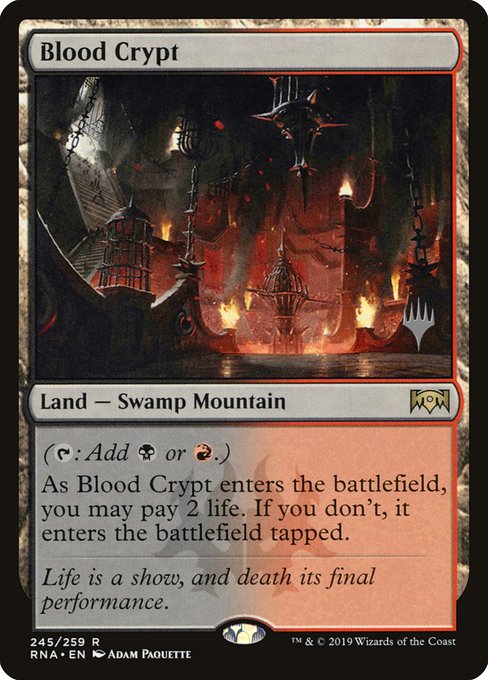 Blood Crypt from Ravnica Allegiance Promos