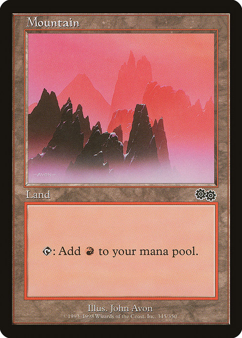 Mountain from Urza's Saga