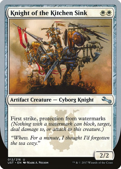 Knight of the Kitchen Sink highlighted card art