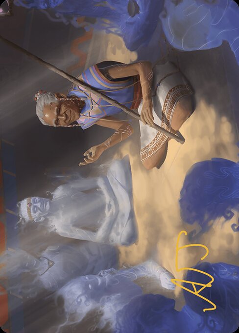 Ancestral Reminiscence // Ancestral Reminiscence from The Lost Caverns of Ixalan Art Series